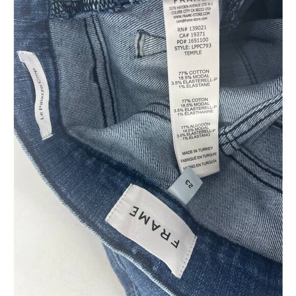 Frame Le Palazzo Crop Jeans Temple - Picture 8 of 12
